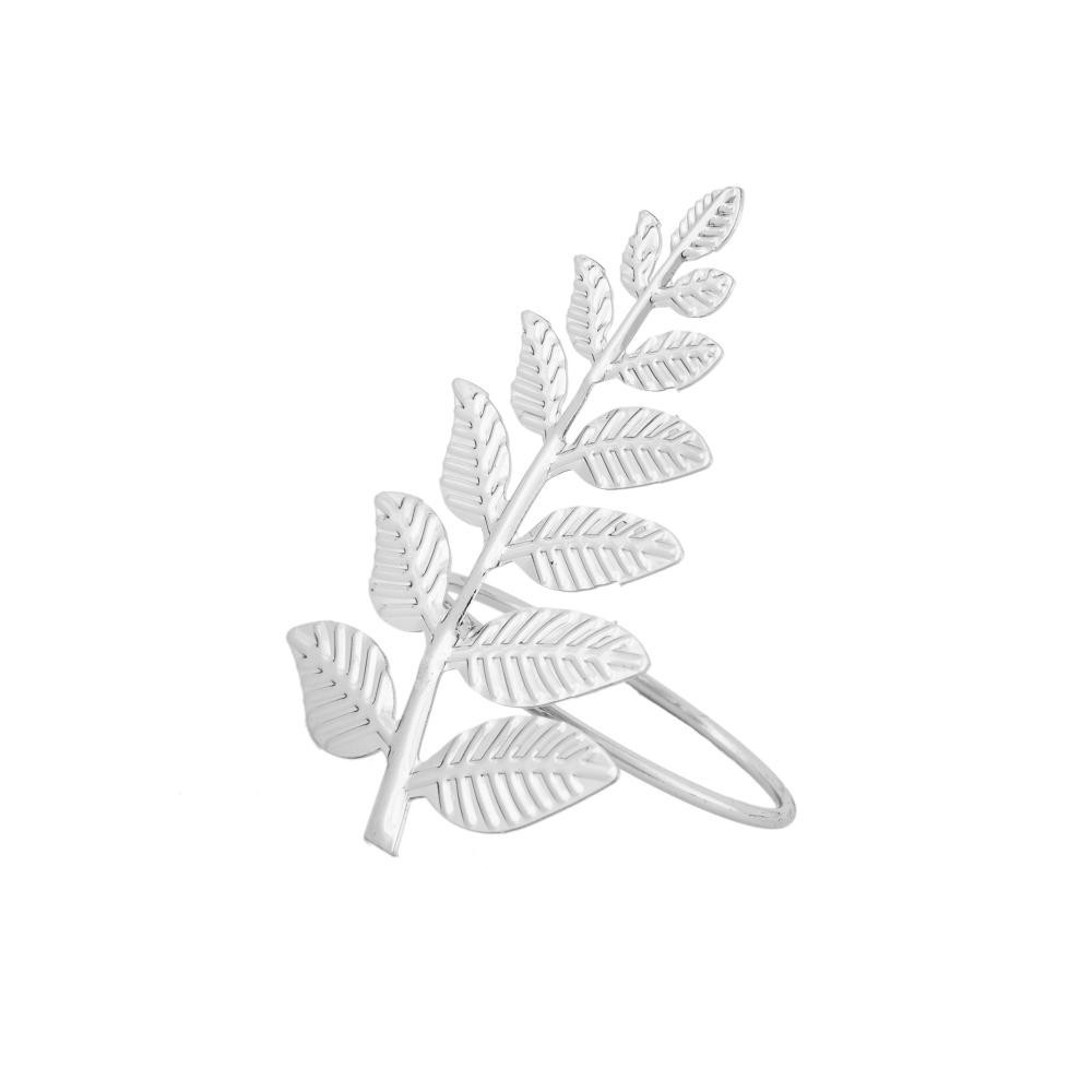 4 Anéis para Guardanapos Wolff Folha Prata de Metal 8cm em Oferta na Shopee