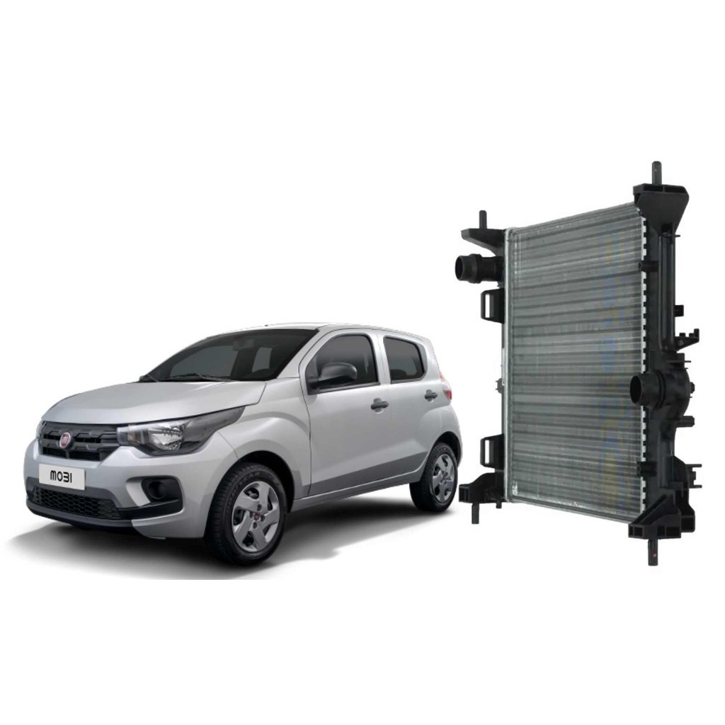 Radiador de Agua Fiat Mobi FIRE FLY 1.0 3 Cilindros Flex 2017-2021 - Novo Original Fiat - 52022975