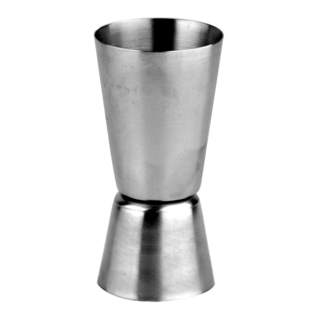 Dosador Duplo Open Bar Aço Inox 25 e 50ml Dynasty Drinks