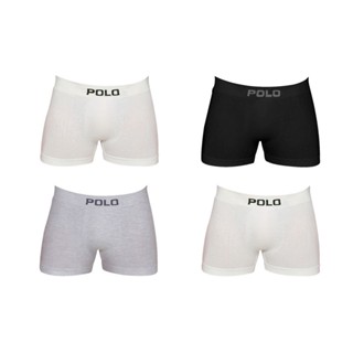 Kit Com 4 Cuecas Boxer Box Polo 781 Algodão Sortido