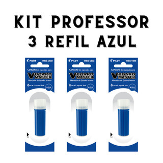 Kit 3 Refis PILOT V-Board Master Azul