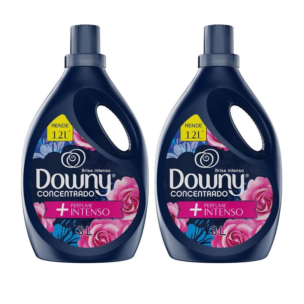 Kit 2 Amaciantes Concentrado Downy Brisa Intenso 3L cada em Oferta na Shopee