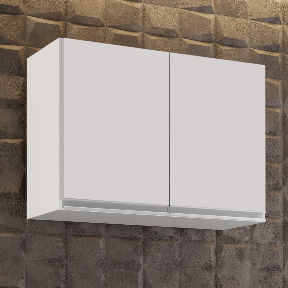 Armário Aéreo 80cm 2 Portas Califórnia Branco - Lumil Móveis em Oferta na Shopee