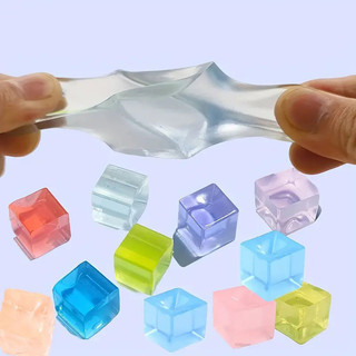 10pcs Cubos de Gelo Pinch Música Crianças Descompressão Ventilação Brinquedos de Gelo Criativos  Brinquedos Jelly Pinch
