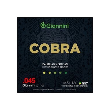 Corda De Baixolão 5 Cordas Giannini Fósforo Bronze (045.130)