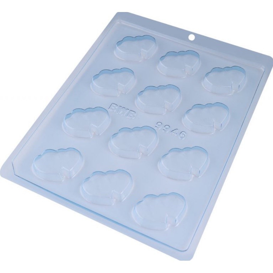 Forma Simples Coração Duplo CÓD9946 - Em Acetato BWB