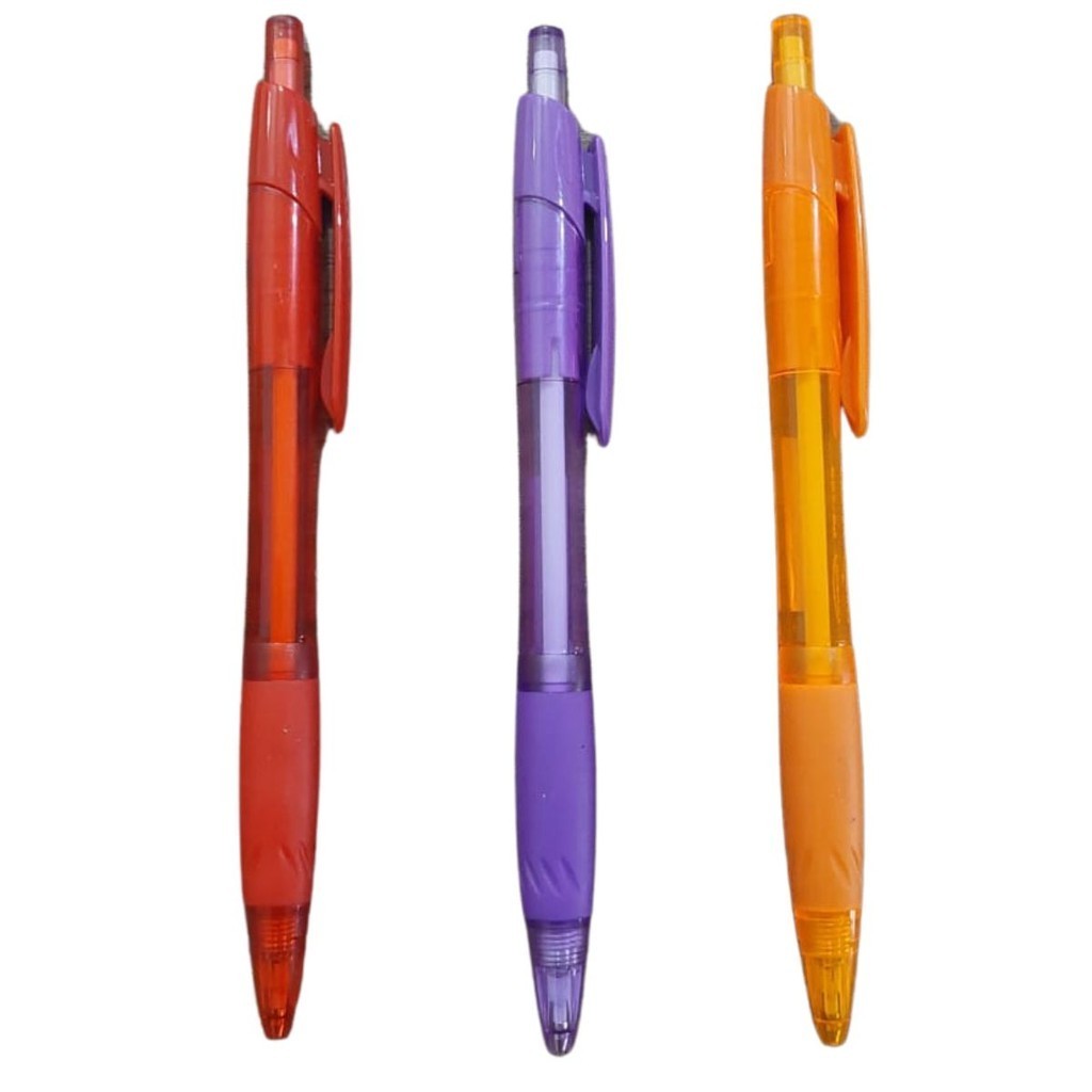 LAPISEIRA PLASTICA PONTA 0,9MM GRIP EMBORRACHADA CORES - ADECK em Oferta na Shopee