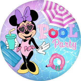 Painel Minnie Variados Redondo 50x50 sublimado no tecido com elastico Leia a Descrição!! em Oferta na Shopee