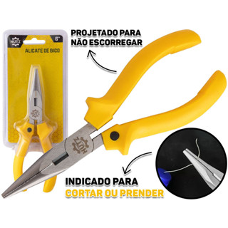 Alicate De Bico 6 Polegadas Aço Carbono Para Eletricista Mecânico Artesanato Hutz em Oferta na Shopee