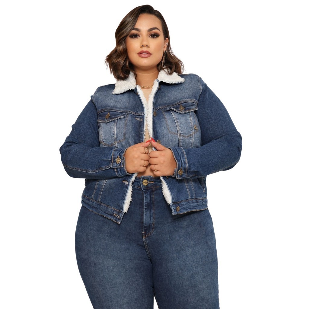 Jaqueta Jeans Feminina Forrada por Dentro - Comprar com Melhor Preço em Jaquetas, Casacos e Coletes