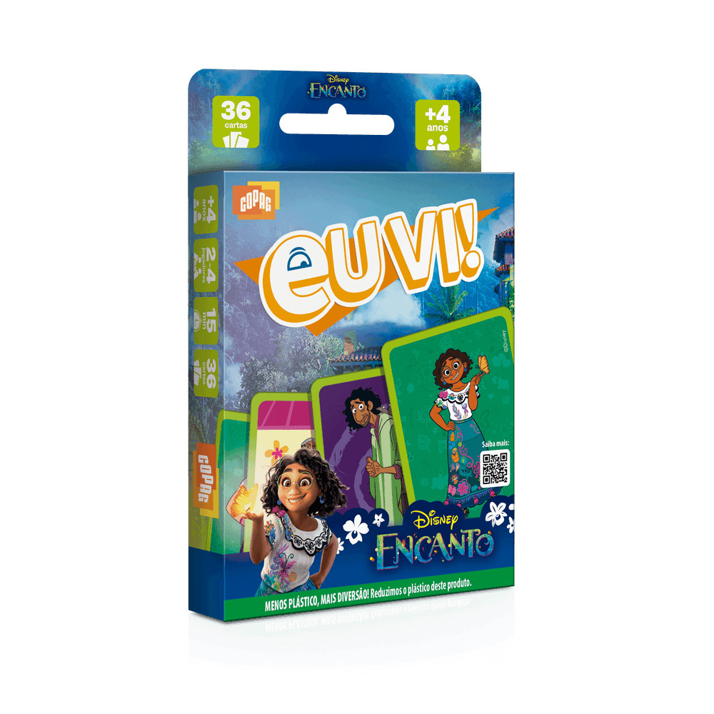 JOGO EU VI! ENCANTO COPAG 36 CARTAS BARALHO DISNEY DIVERSÃO BRINCADEIRA RACIOCÍNIO CRIANÇA INFANTIL em Oferta na Shopee