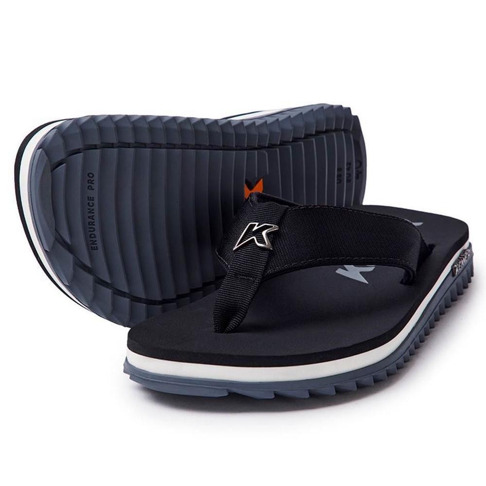 Chinelo Kenner Kivah Line Masculino - Preto e Cinza em Oferta na Shopee