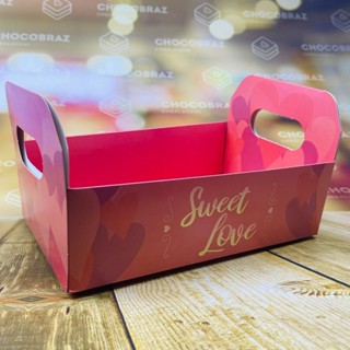 10 CESTA CAIXOTE (M) SWEET LOVE 12x22x14 cm 4902 (Mães e Namorados 2025) em Oferta na Shopee