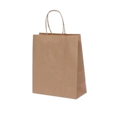 10~50 SACOLA DE PAPEL KRAFT 21,5X17,5X8,5 (LC) (CHOCO)