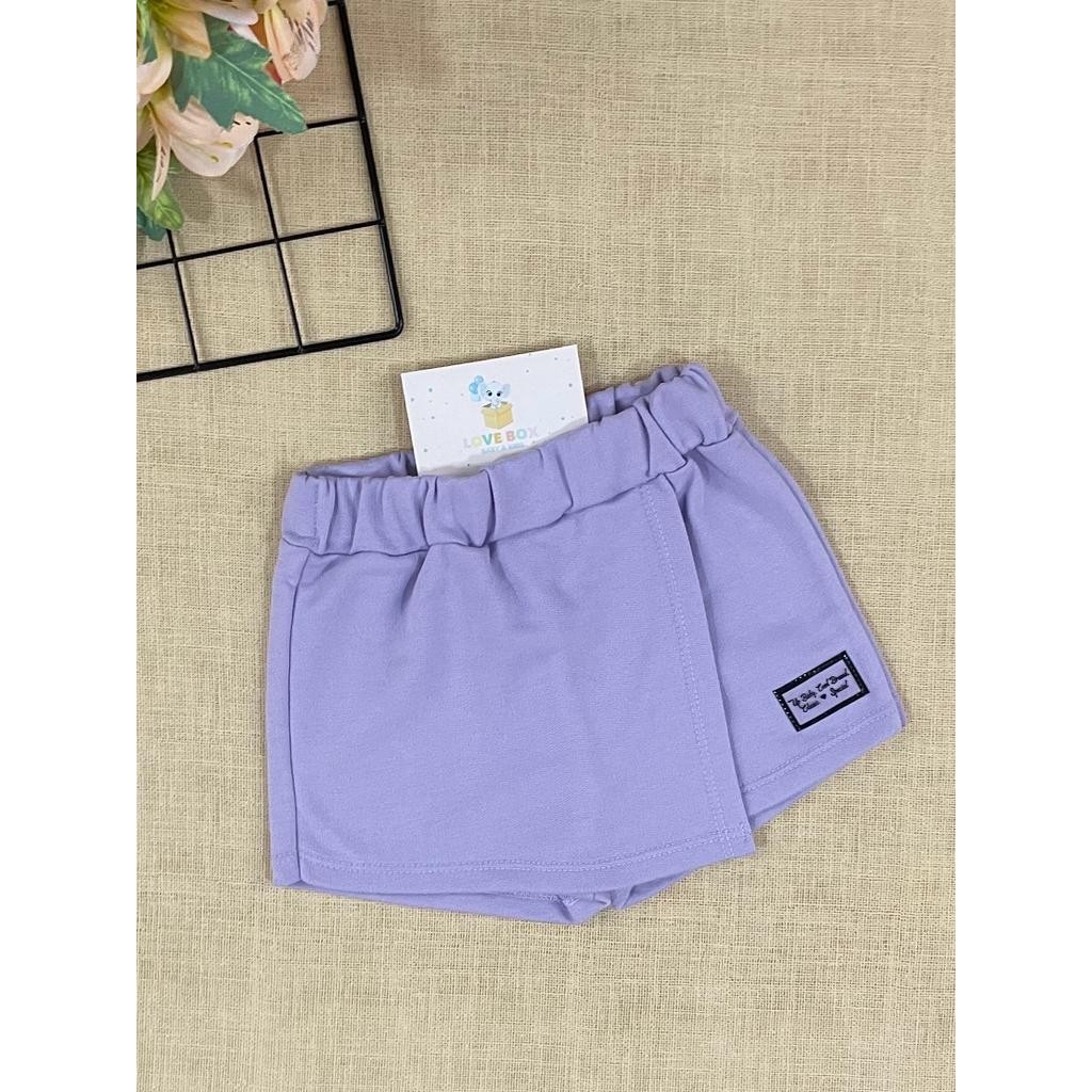 Shorts Saia Infantil Up Baby Verão Menina Lilás
