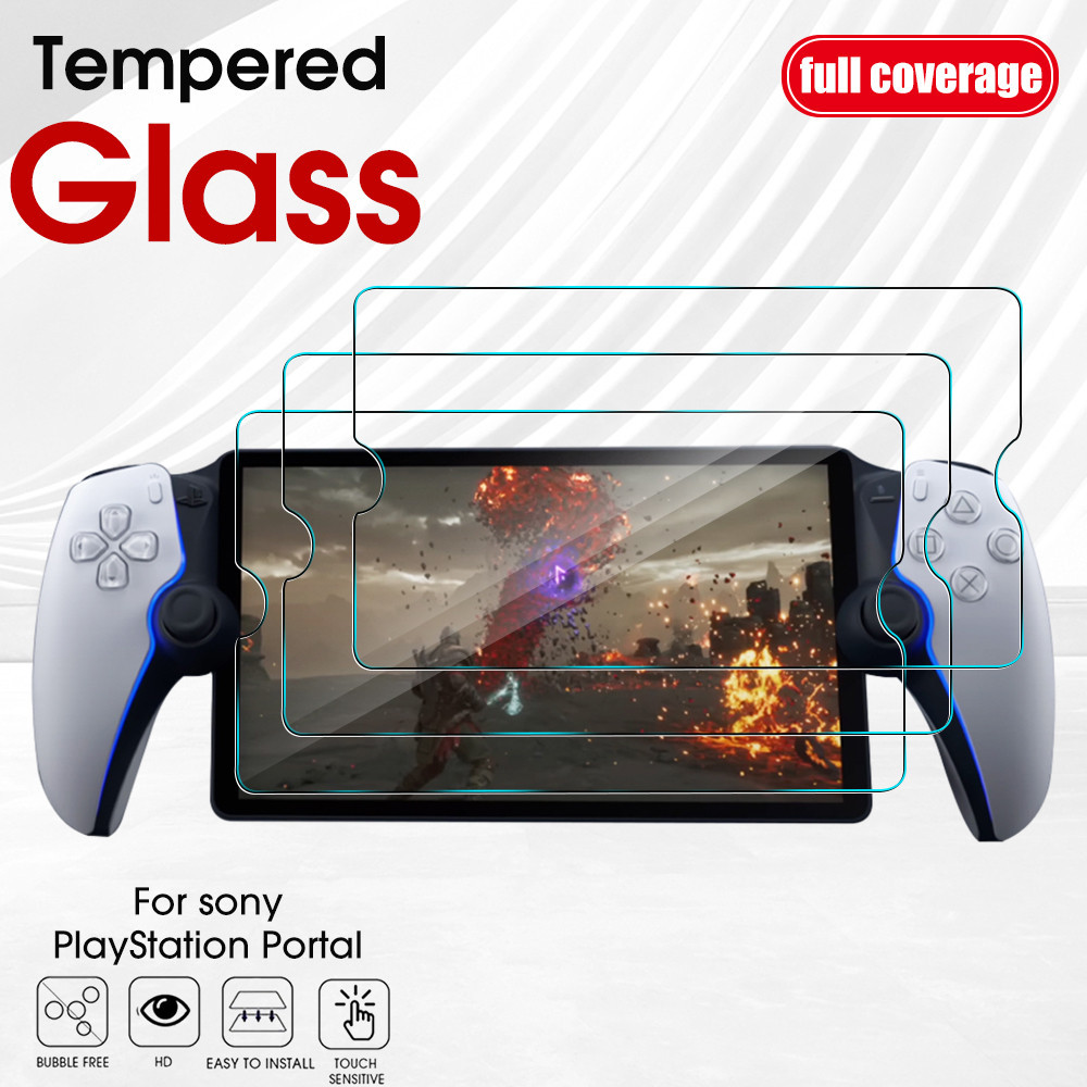 Para SONY PlayStation Portal Vidro Temperado-Desbloqueio De Impressão Digital-Tela HD Anti-Resistente A Riscos-Filme À P
