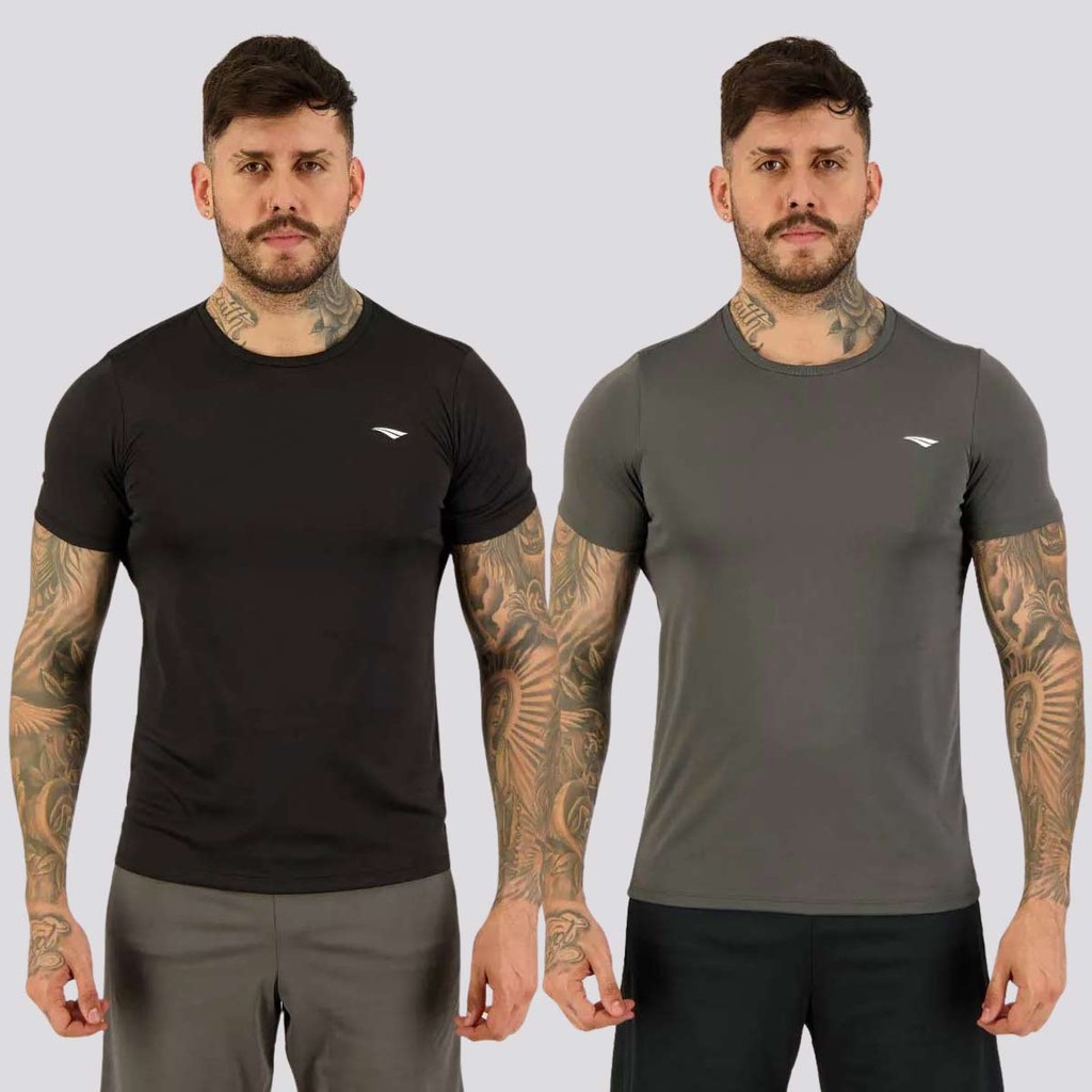 Kit 2 Camisetas Penalty X II Cinza e Preta em Oferta na Shopee