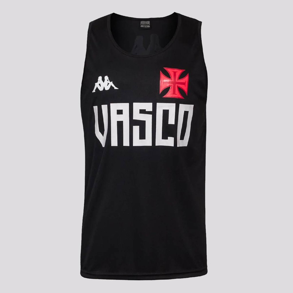Regata Kappa Vasco Supporter Type Preta em Oferta na Shopee