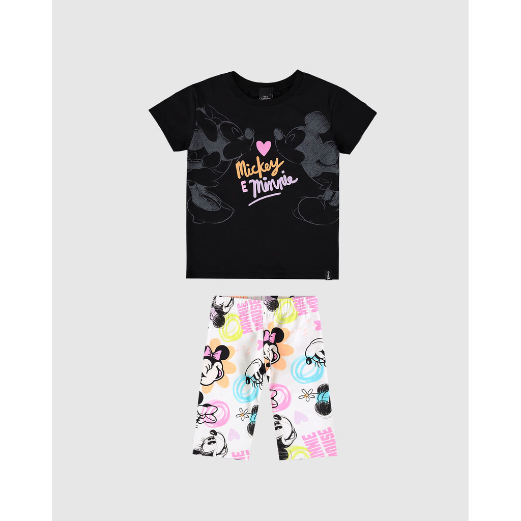 Conjunto Infantil Menina Mickey E Minnie Disney Em Algodão Malwee Kids - Baby & Kids Fashion