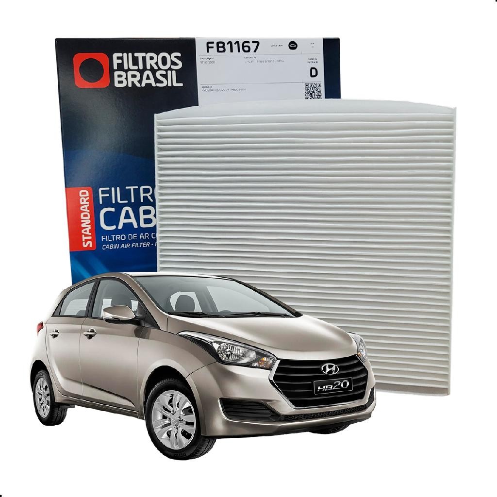 Filtro Cabine Ar Condicionado Para Hyundai Hb20 Confort Premium 2012 A 2024 em Oferta na Shopee