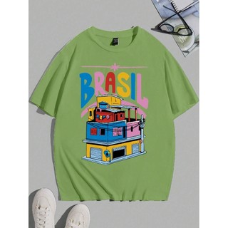 T-shirt Larga  Oversized Estampada Estilo Rua Streetwear Camiseta Tecido Leve Delicado Moda Fashion