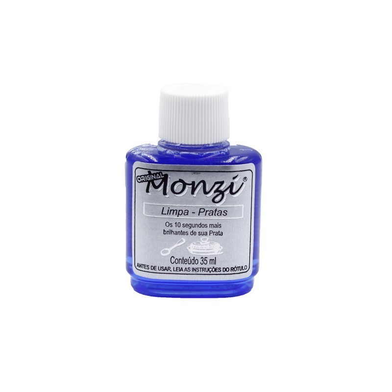Kit limpa pratas monzi 35ml + flanela magica polidora em Oferta na Shopee