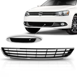 Grade Inferior Central Jetta 2011 A 2014 Com Friso Cromado