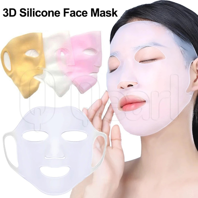 Máscara Facial 3D Silicone Para Pendurar Orelha-Reutilizável-Assistente De Anti-Derrapante Pastilhas De Gel Fixo-Ferramentas De Cuidados Com A Pele Rugas E Firmeza