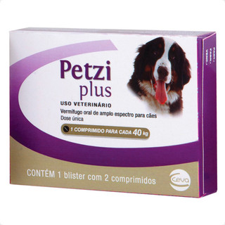 Petzi Plus Ceva para Cães de 10 a 40kg - 2 Comprimidos em Oferta na Shopee