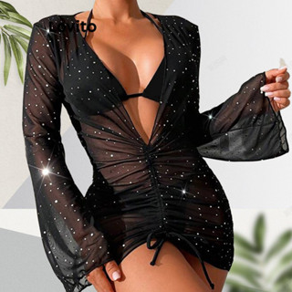 Lovito Quimono Casual Liso Luminoso Para Mulheres LNL46056