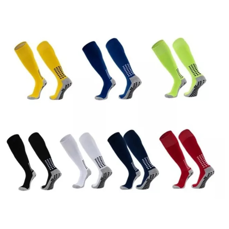 Meia Esportiva Profissional Antiderrapante Futebol Academia Cano Alto Em Algodão H007