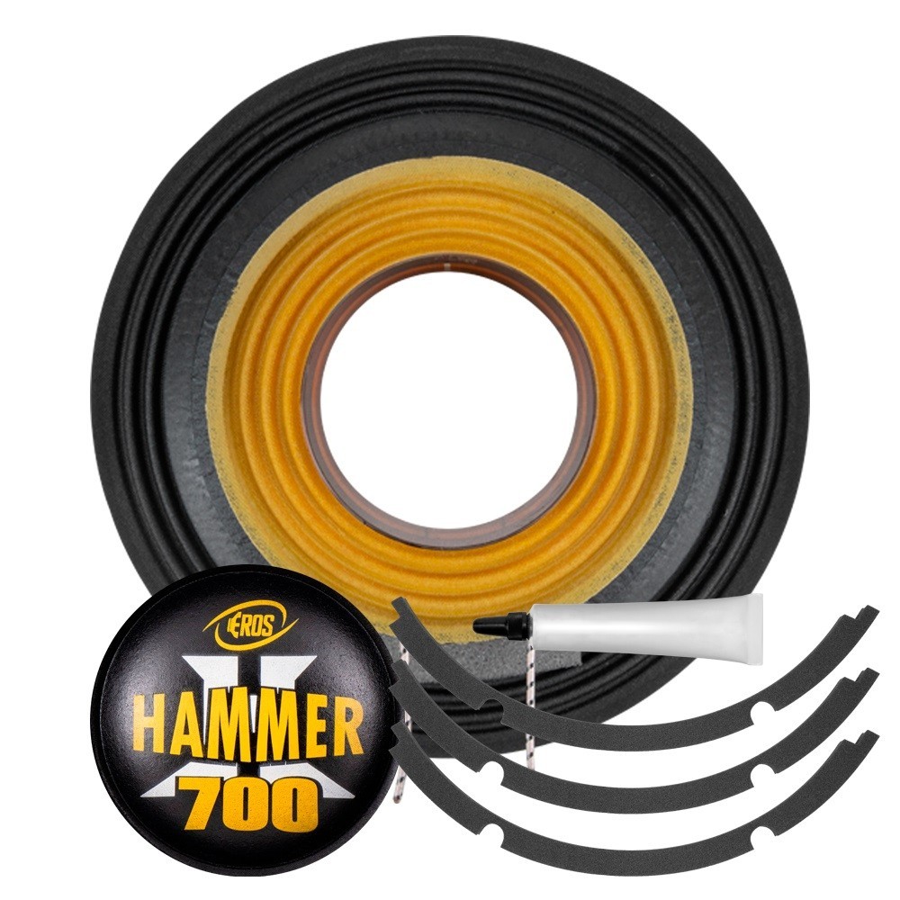 KIT REPARO ALTO FALANTE EROS HAMMER 700 12 POLEGADAS ORIGINAL