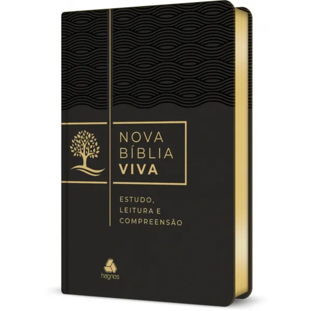 Bíblia De Estudo Nova Bíblia Viva | Estudo leitura e compreensão | Capa Luxo Preto | Editora Hagnos - Books & Magazines