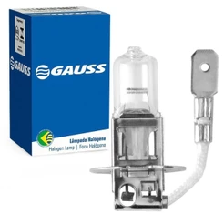 Lâmpada Amarelo Halógena H3 12v 55w 3200k Pk22s Gauss Gl05