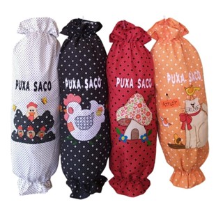 Puxa Saco Dispenser Bordado Oxford Aplicação Estampas Sortidas em Oferta na Shopee