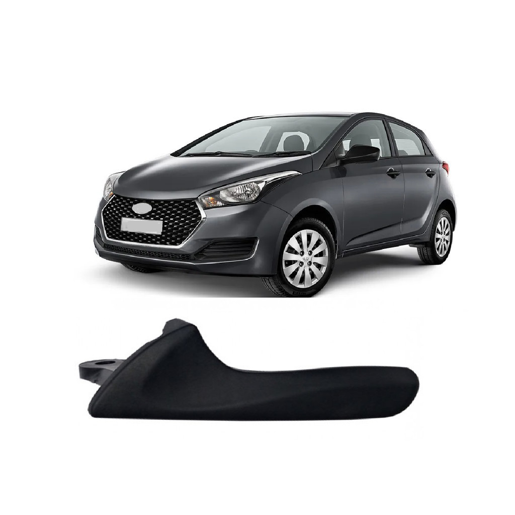 MACANETA INTERNA HB20 12 PORTA DIANTEIRA/ TRASEIRA PRETA LADO ESQUERDO em Oferta na Shopee