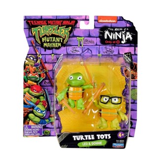 2 Bonecos Turtle Tots Leo e Donnie  - As Tartarugas Ninja em Oferta na Shopee