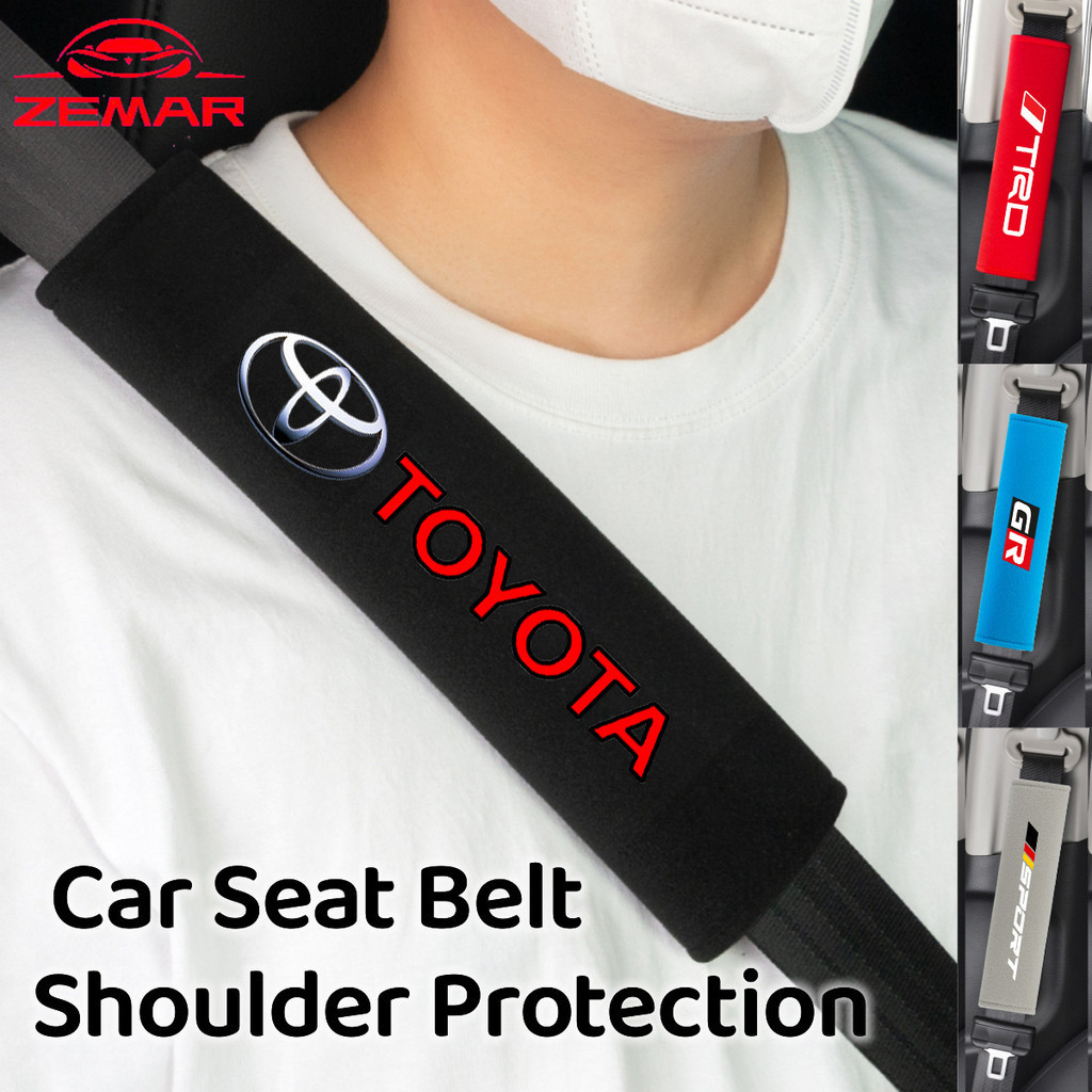 2Pcs Toyota Universal Car Seat Cinto De Segurança Do Assento Carro Cobertura Ombro Protetores Acessórios Interiores Para Corolla Cross Hilux Yaris Etios RAV4