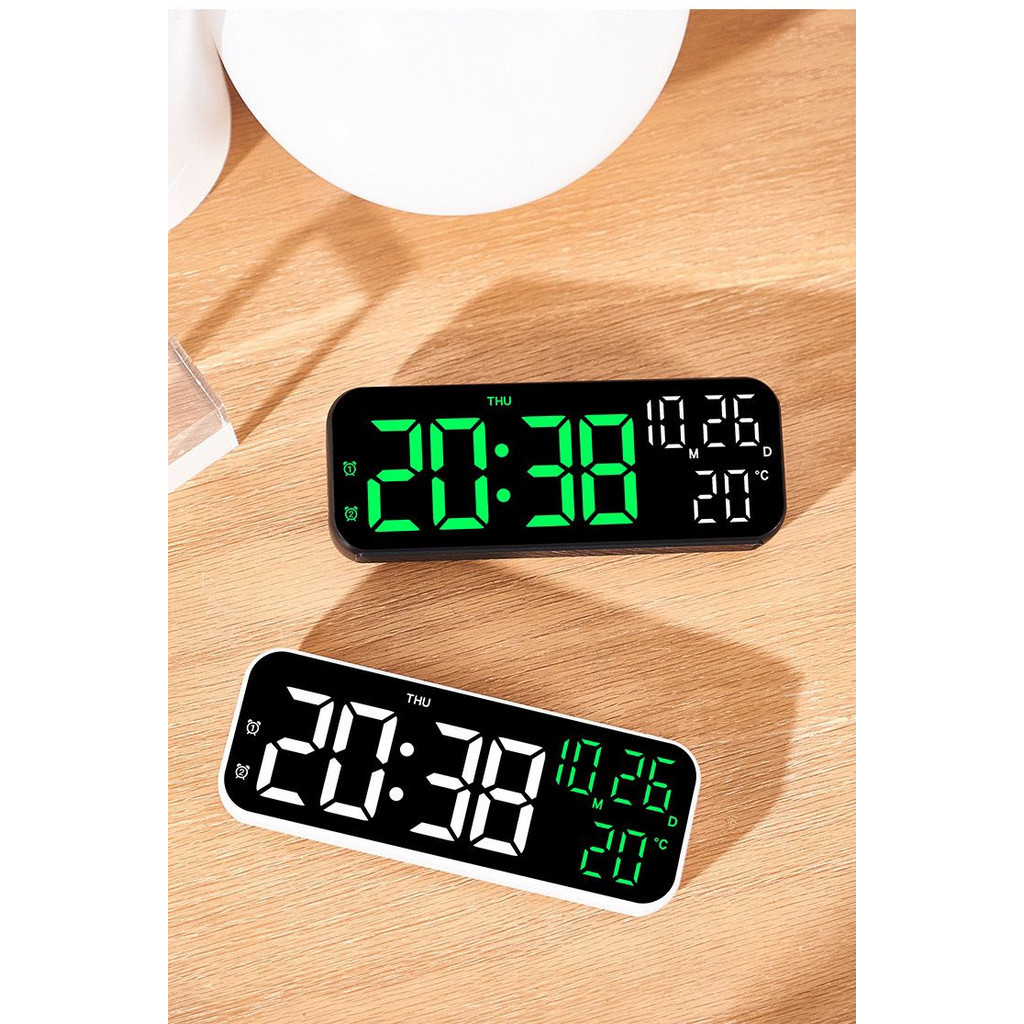 Relógio Digital De Mesa Voz Controle De Temperatura  - FuMoon