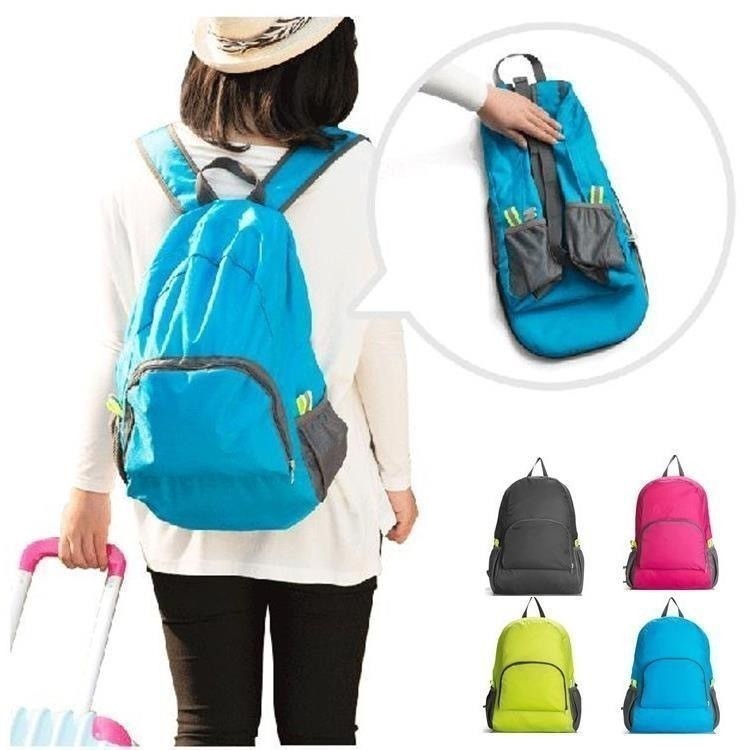 Mochila de Nylon Dobrável Para Viagem ALEX