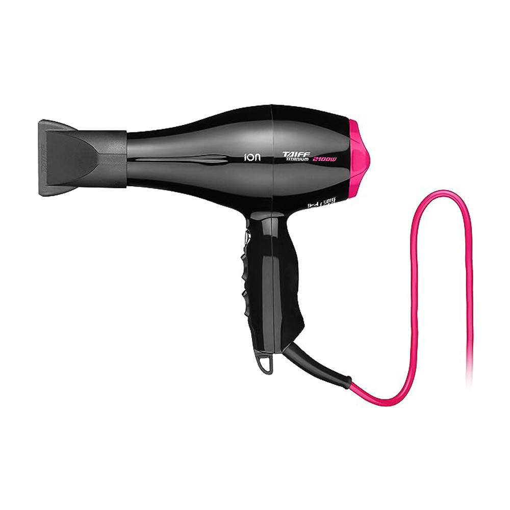 Secador de Cabelo Titanium 2100W Preto/Rosa Taiff - 127V