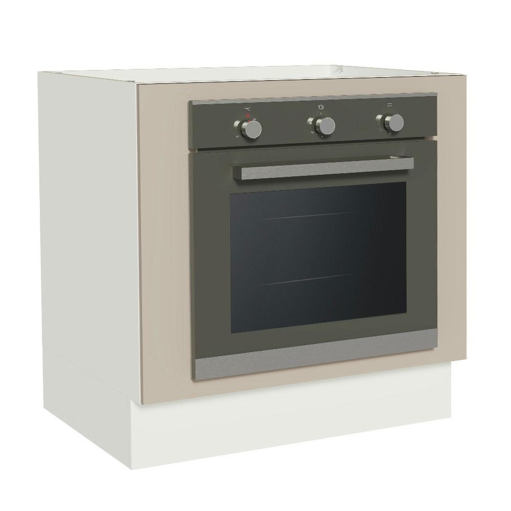 Balcão para Forno de Embutir 80 x 60 cm Sem Tampo Branco/Crema Agata Madesa - Home & Living