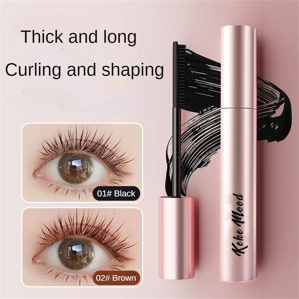 KEKEMOOD Máscara Grossa Sem Vinhetas Cosméticos Rímel Seguro Creme Base De Cílios Conveniente Naturais Maquiagem De Bele
