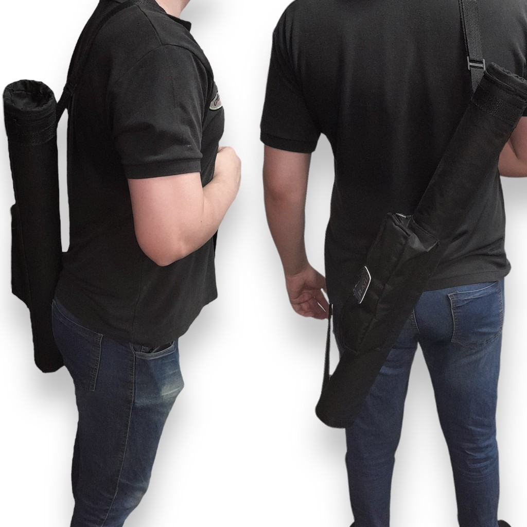 Porta Varas Raju 150cm Dobravel Preto até 6 varas telescopicas até 5 varas de molinetes e carretilhas