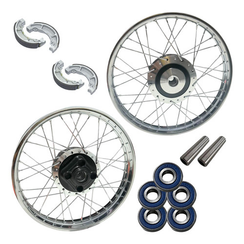 Par Aro Roda Cg Fan 125 2000 Cubo Diamantado Rola/lona/esp