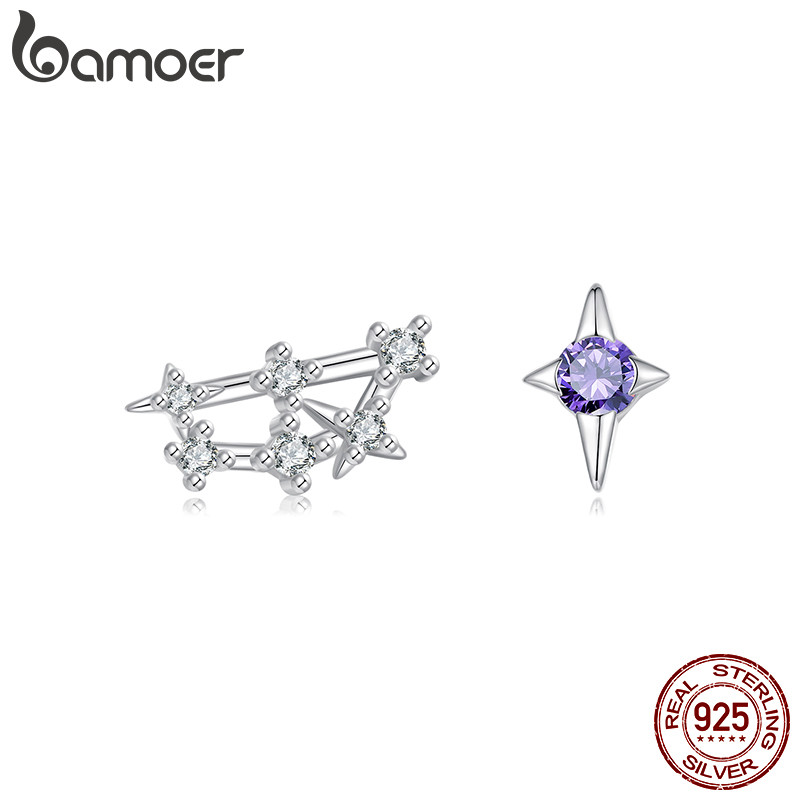 Brincos Bamoer 925 Sterling Sliver Capricórnio Design Joias Presentes Para Mulheres em Oferta na Shopee