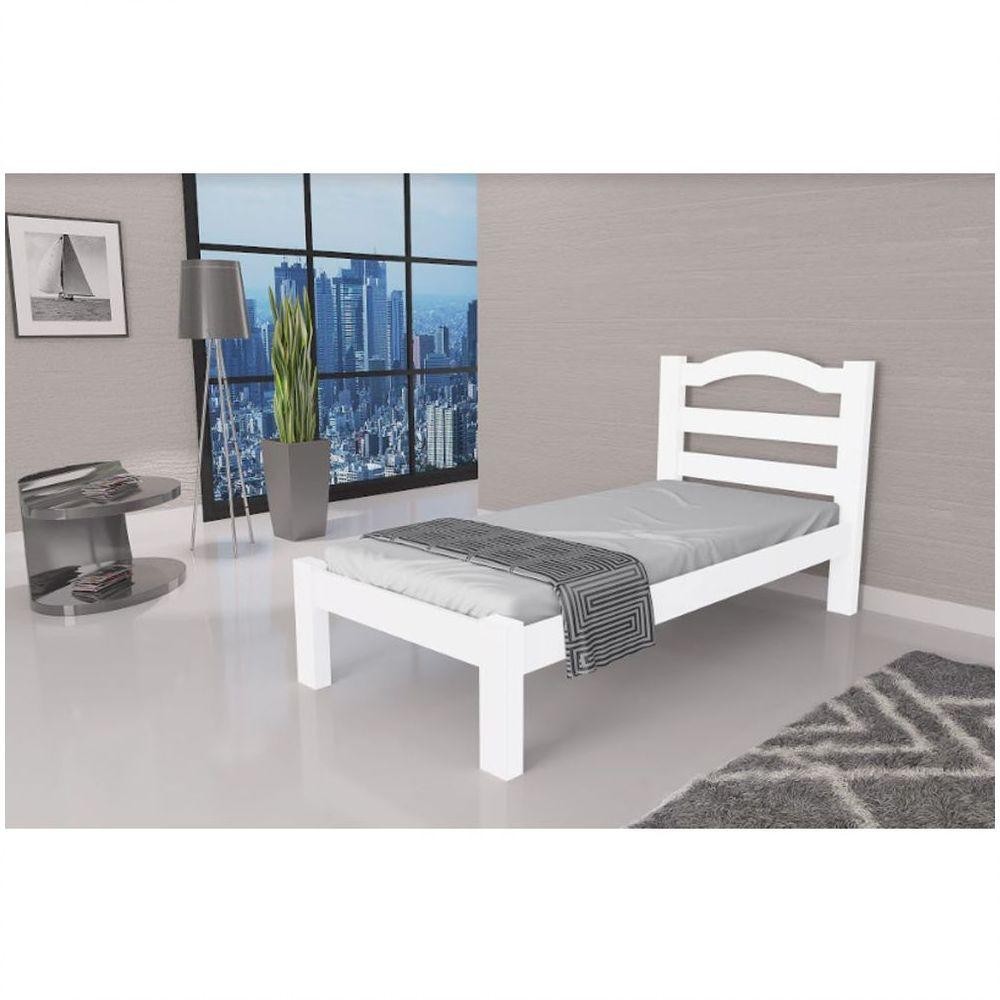 Cama Solteiro Robusta Colchão De 88cm Arauna Branco em Oferta na Shopee