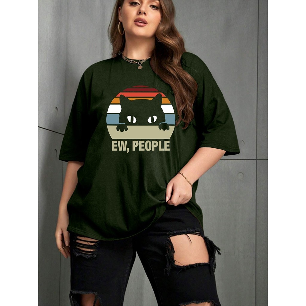 Camiseta Oversized Feminina Confortável Blusa Streetwear Estilo Blogueira Camisa Manga Curta T Shirt