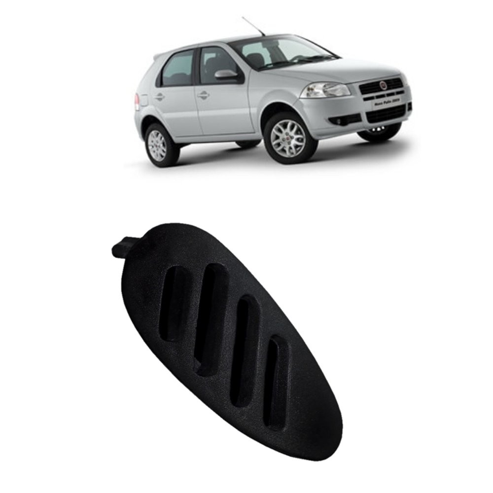Difusor Saida Ar Painel Superior Esquerdo Fiat Palio Siena Strada 1996 2000 Em Diante Preto