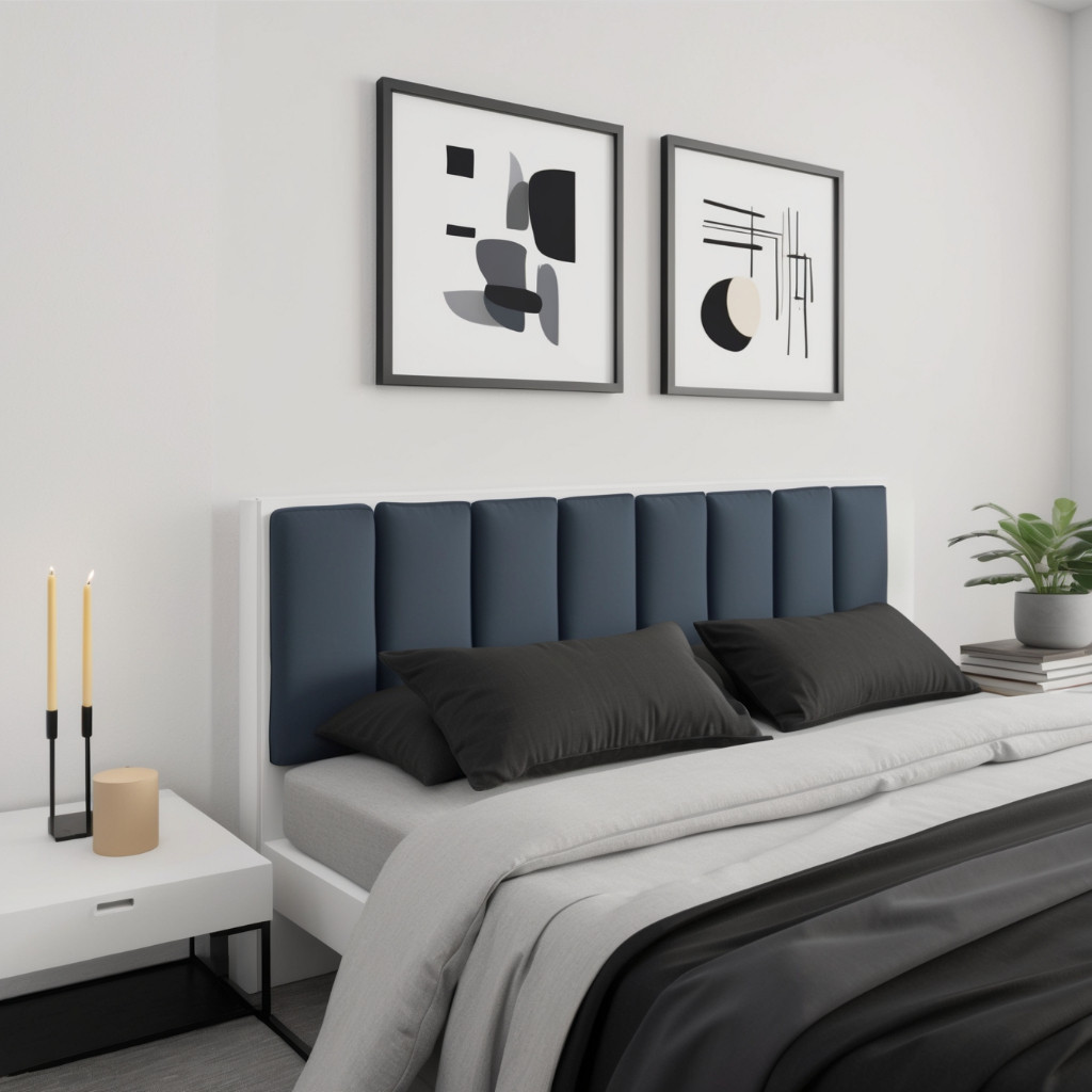 Kit Cabeceira de Cama Courino Placas Estofadas 45x20cm - Envio Imediato em Oferta na Shopee